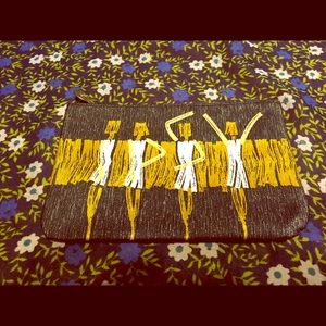 Black Ipsy makeup bag w a dancing stick ladies.